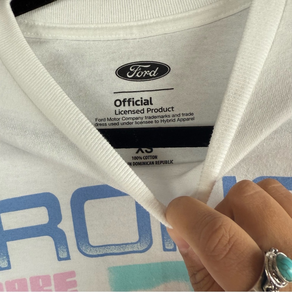 Ford Bronco White and Pink Graphic Tee - Picture 2 of 3